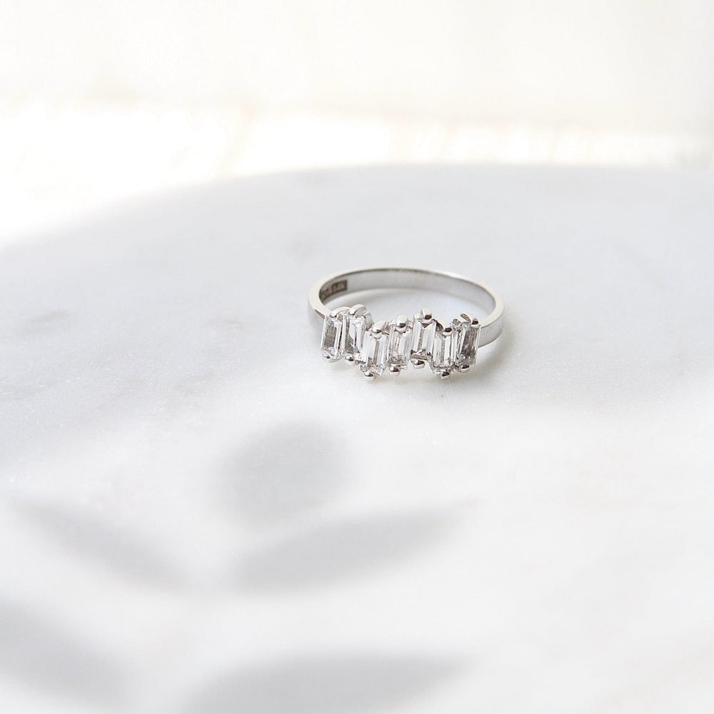 
                  
                    RNG-14K 14k White Gold White Topaz Baguette Ring
                  
                