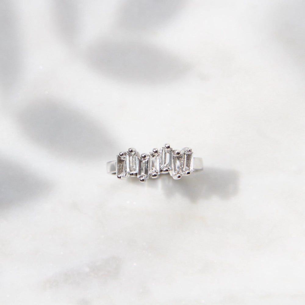 
                  
                    RNG-14K 14k White Gold White Topaz Baguette Ring
                  
                