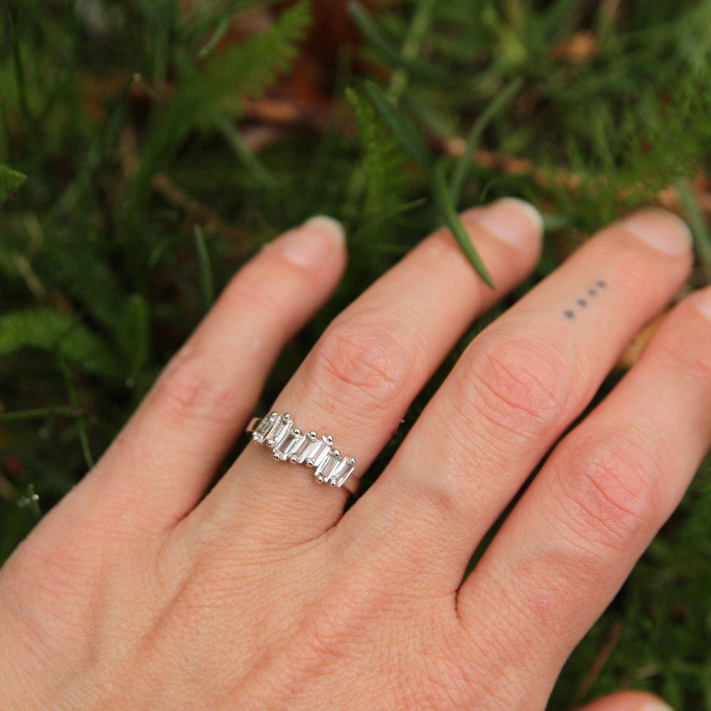 
                  
                    RNG-14K 14k White Gold White Topaz Baguette Ring
                  
                