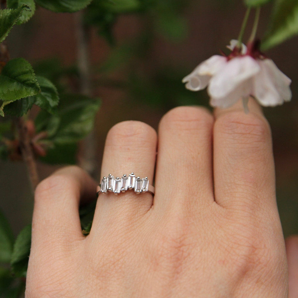 
                  
                    RNG-14K 14k White Gold White Topaz Baguette Ring
                  
                