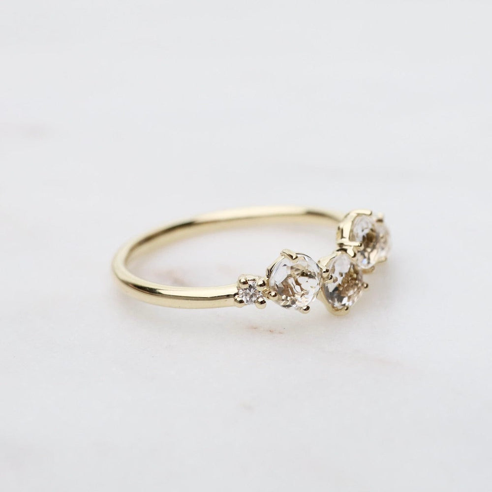 
                  
                    RNG-14K 14k Yellow Gold 4mm Round White Topaz Ring
                  
                