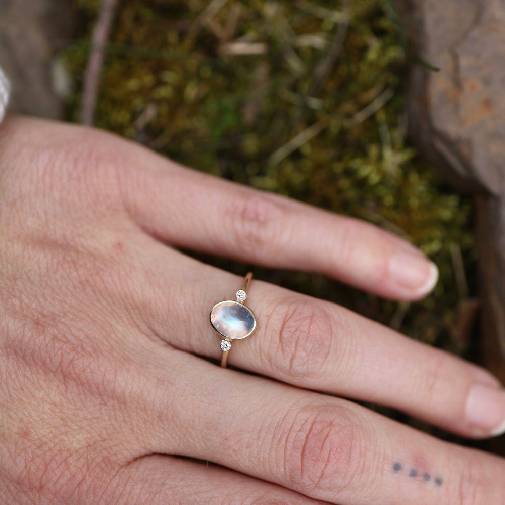 
                      
                        RNG-14K Astral Ring with Moonstone & Diamonds
                      
                    