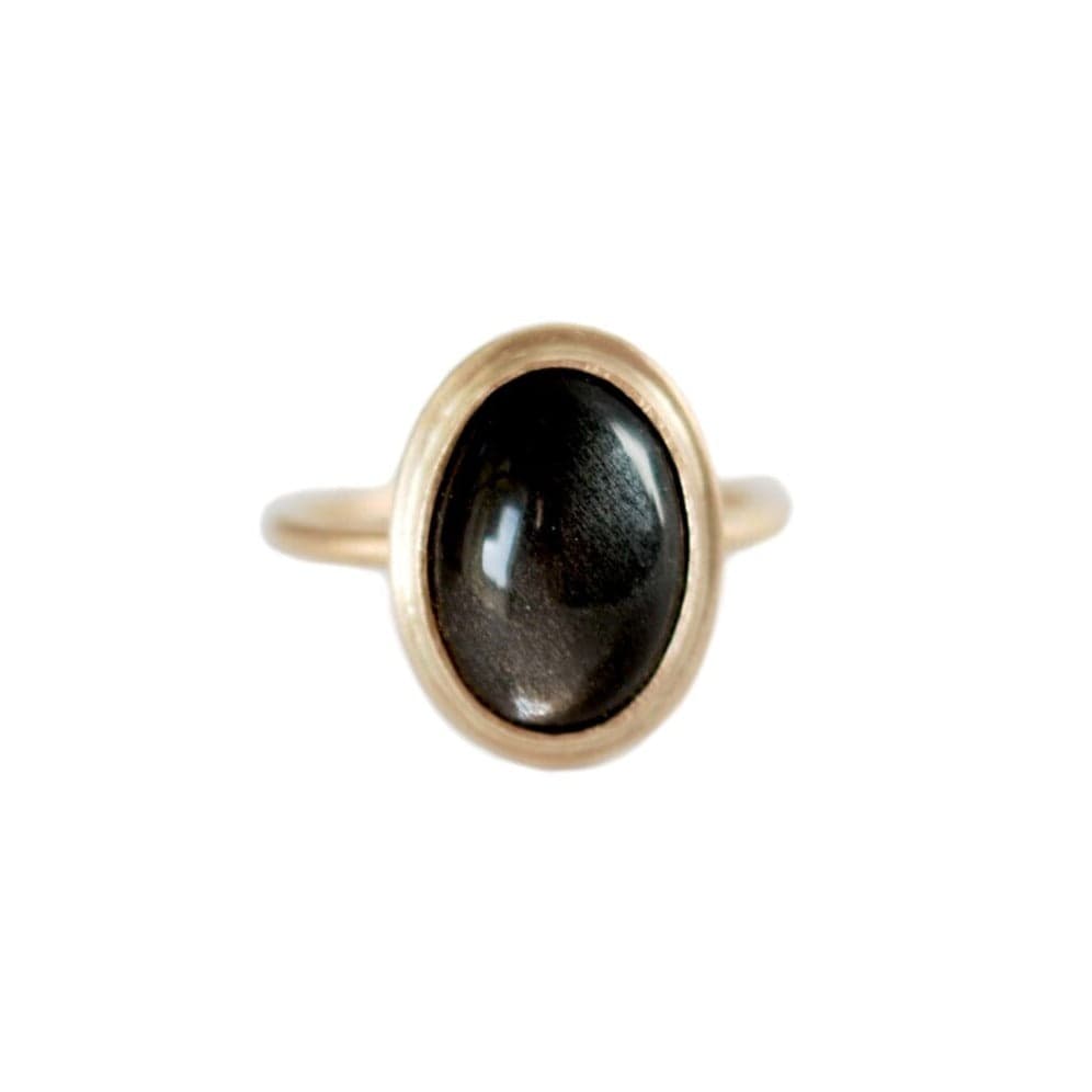 
                      
                        RNG-14K Black Moonstone Cabochon Ring
                      
                    