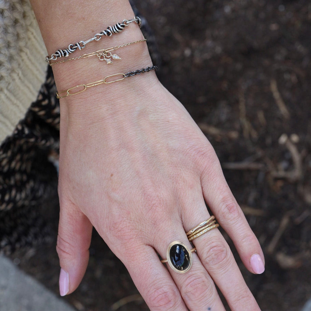 
                      
                        RNG-14K Black Moonstone Cabochon Ring
                      
                    