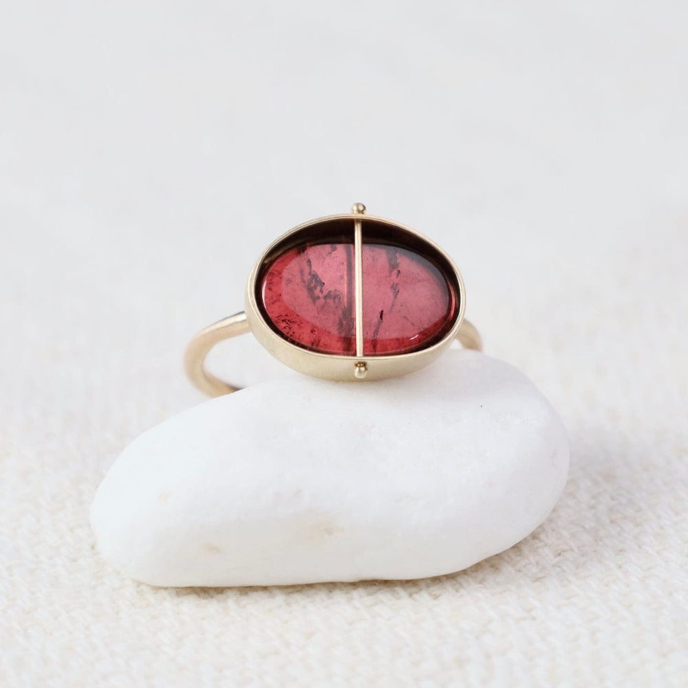 
                  
                    RNG-14K Captured Pink Tourmaline Ring
                  
                