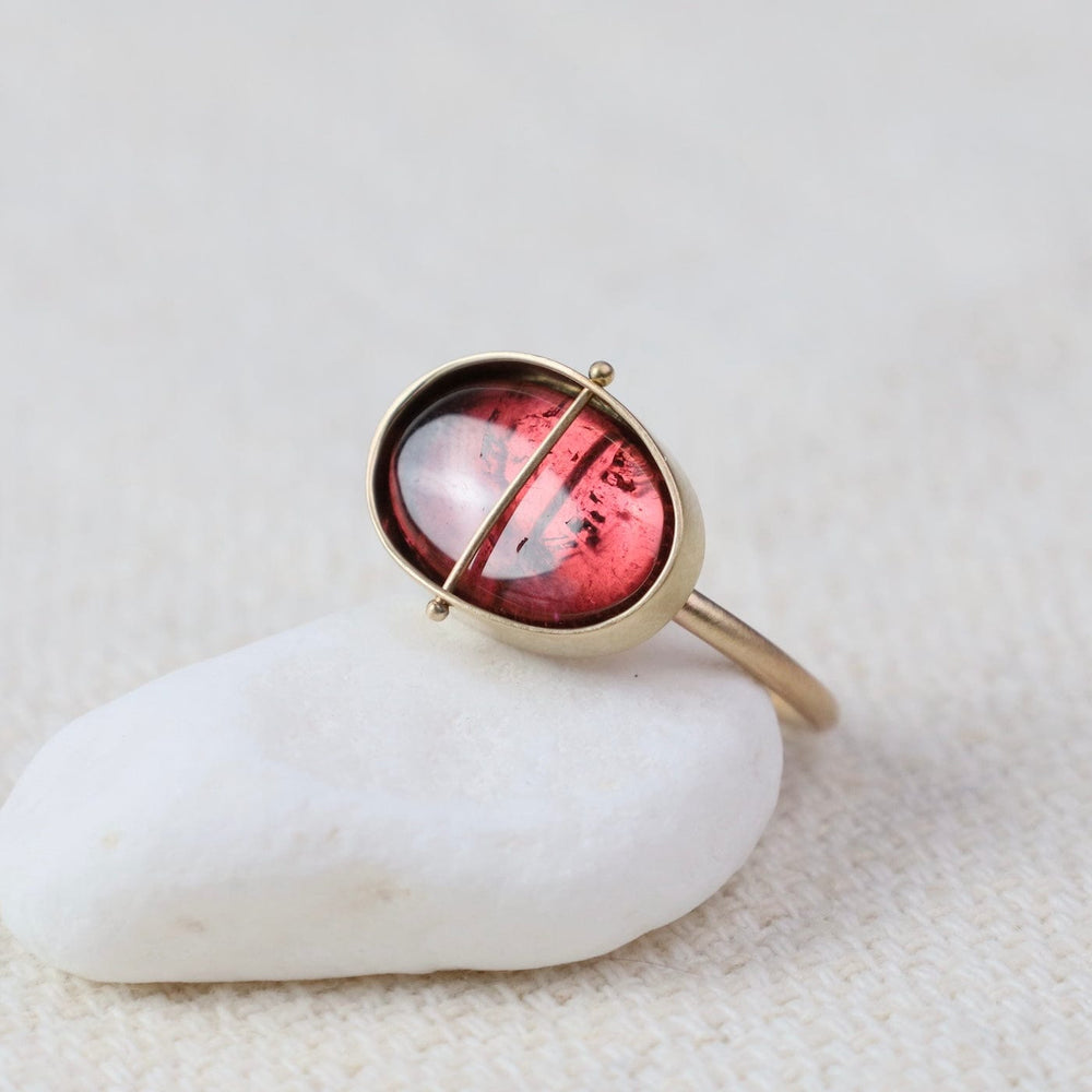 
                  
                    RNG-14K Captured Pink Tourmaline Ring
                  
                