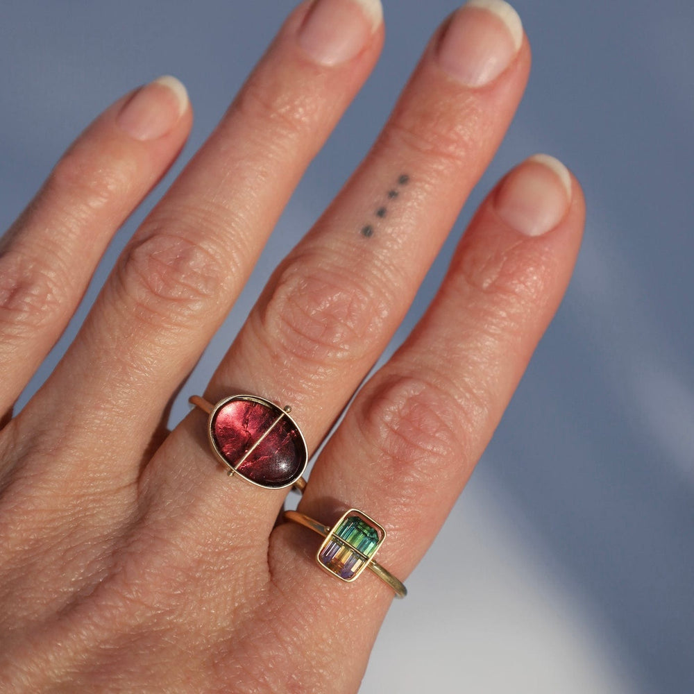 
                  
                    RNG-14K Captured Pink Tourmaline Ring
                  
                