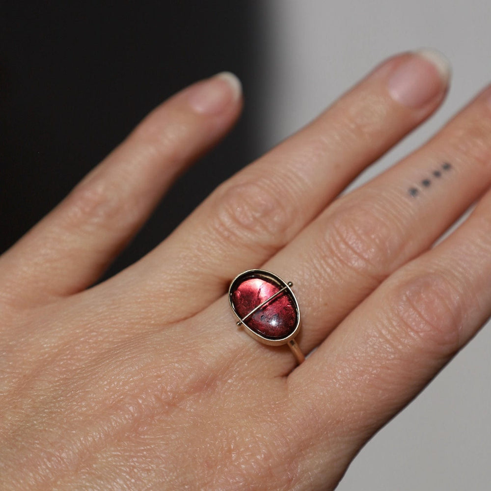 
                  
                    RNG-14K Captured Pink Tourmaline Ring
                  
                