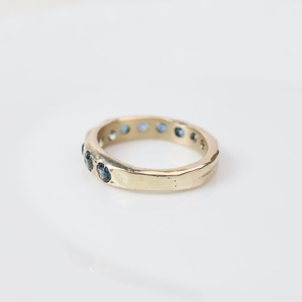 
                  
                    RNG-14K Eleven Stone Montana Sapphire Band Ring
                  
                