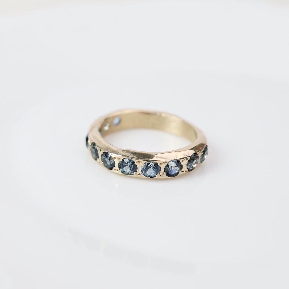 
                  
                    RNG-14K Eleven Stone Montana Sapphire Band Ring
                  
                