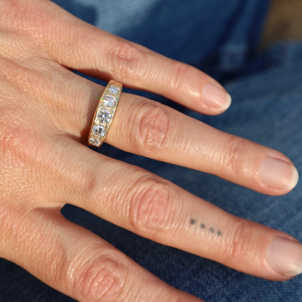 
                  
                    RNG-14K Five Stone Lab Grown Diamond Band Ring
                  
                