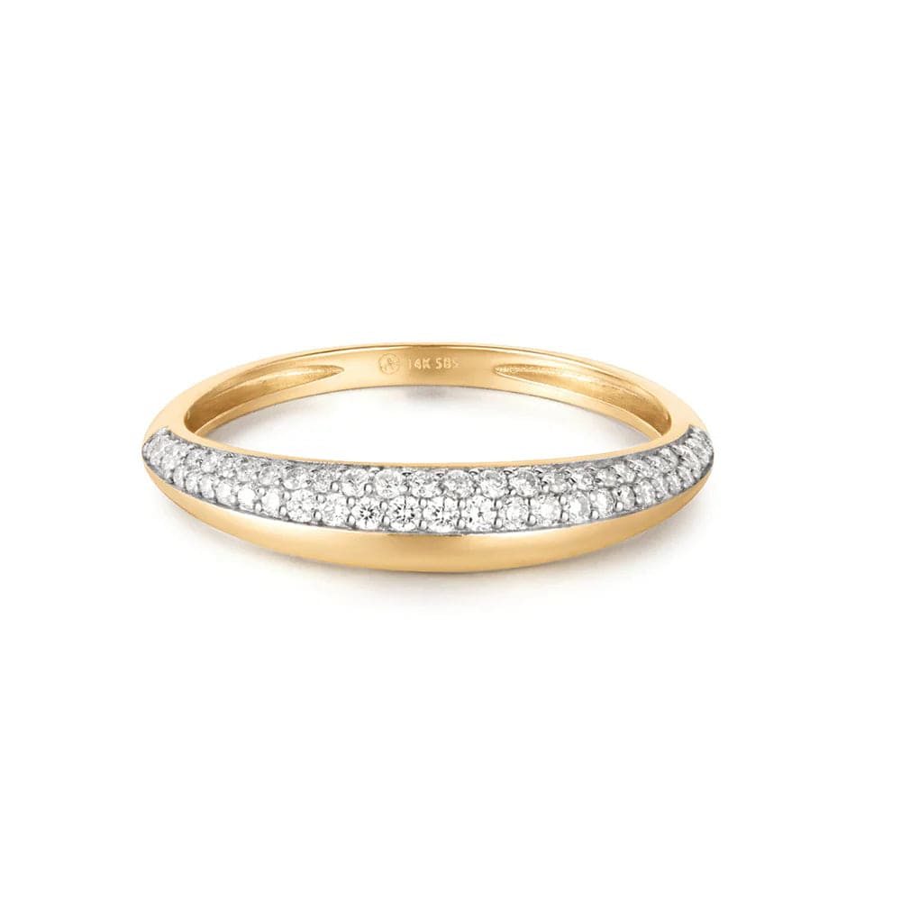 
                      
                        RNG-14K Giea - Two Tone Pave Lab Grown Diamond Ring
                      
                    