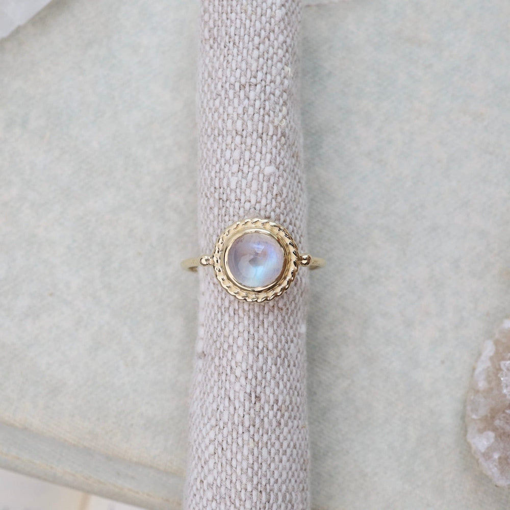 
                      
                        RNG-14K Gold Antiquarian Ring with Moonstone
                      
                    