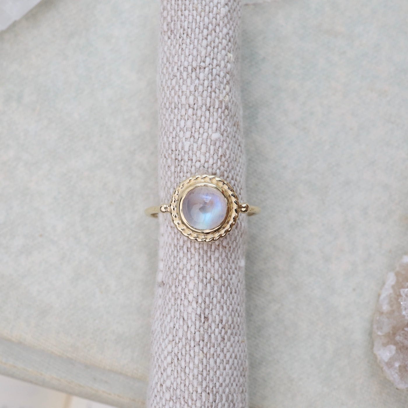 RNG-14K Gold Antiquarian Ring with Moonstone