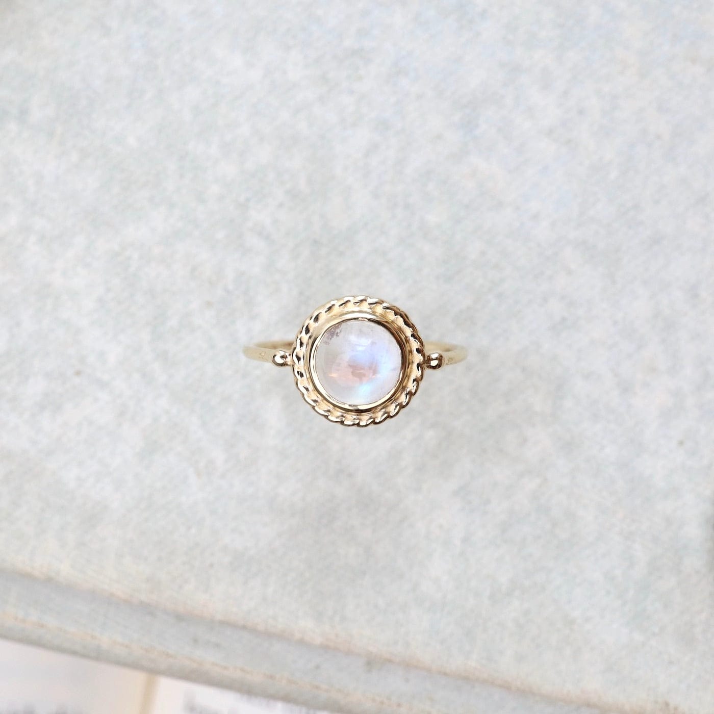 RNG-14K Gold Antiquarian Ring with Moonstone