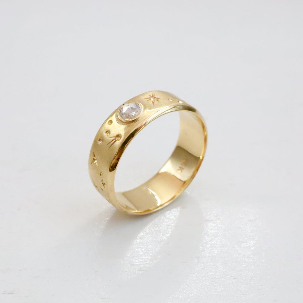 
                      
                        RNG-14K Gold Astraea Ring with White Diamond
                      
                    