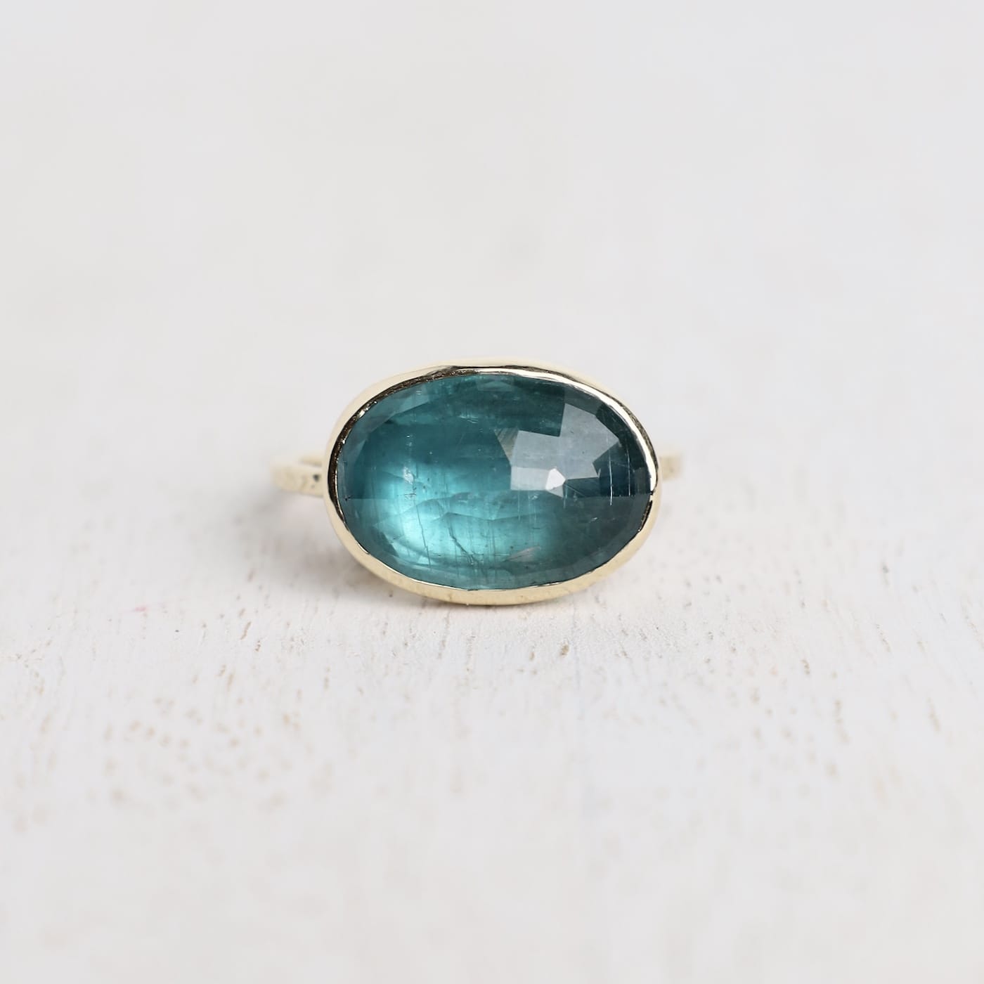 RNG 14K Gold Ocean Kyanite ring