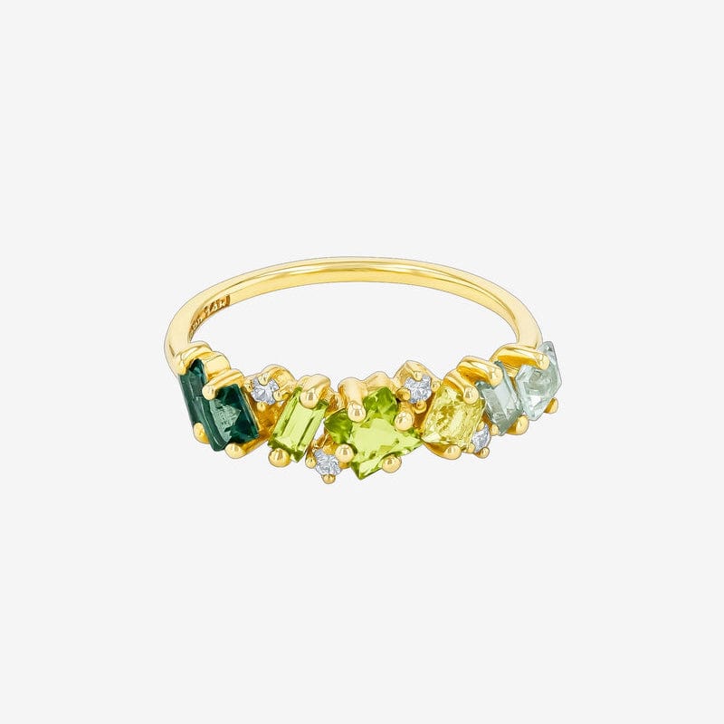RNG-14K Green Ombre Half Band