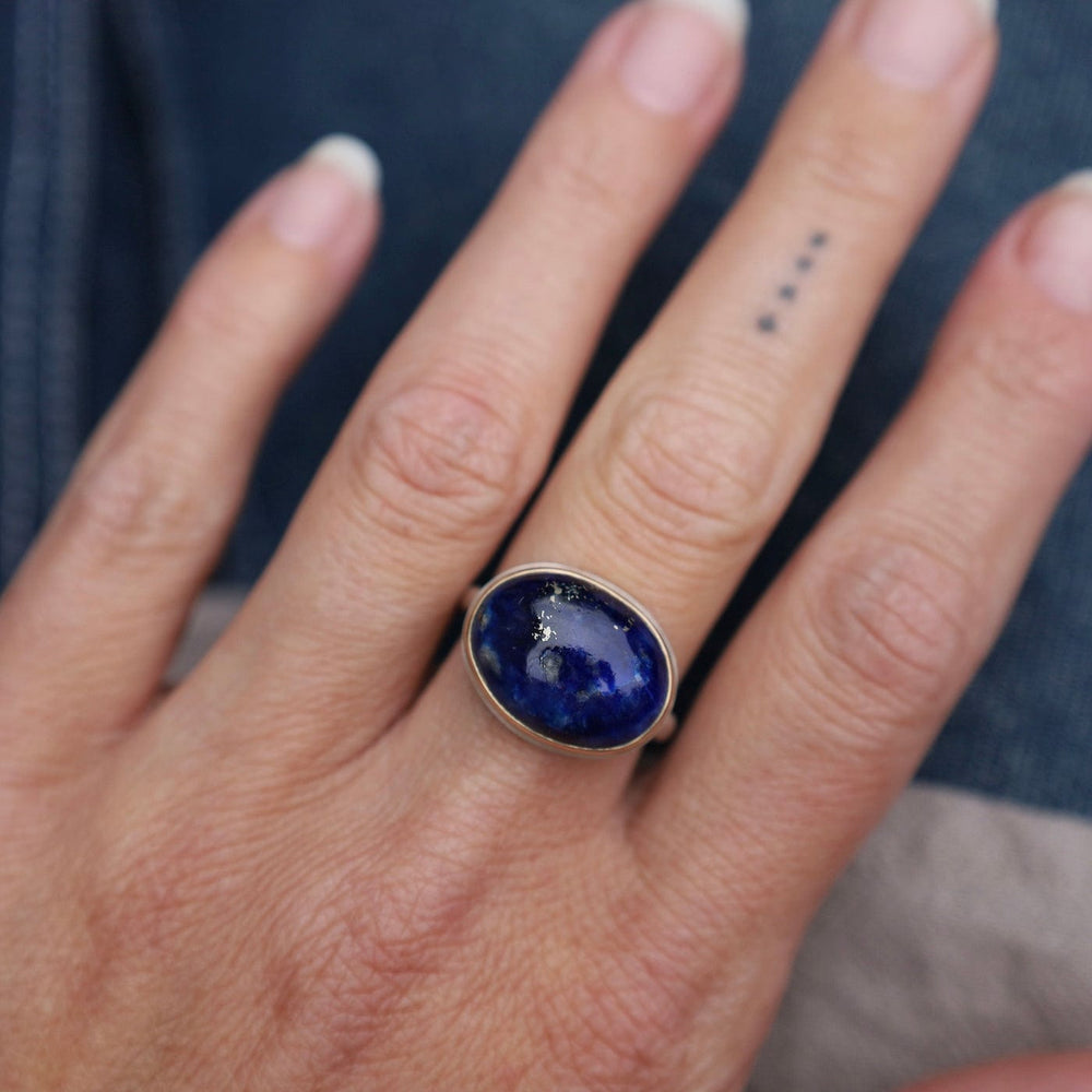 
                      
                        RNG-14K Jamie Joseph Oval Afghanite Ring
                      
                    