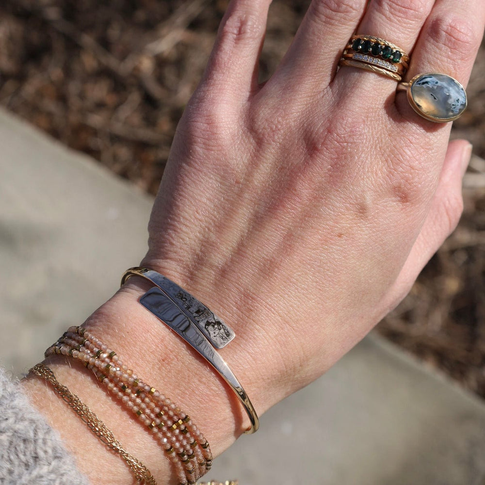 
                      
                        RNG-14K Jamie Joseph Oval Inverted Moss Agate Ring
                      
                    