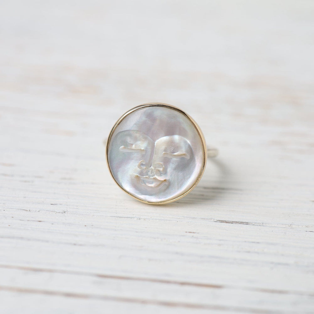 
                      
                        RNG-14K Lunarian Ring - Mother of Pearl
                      
                    