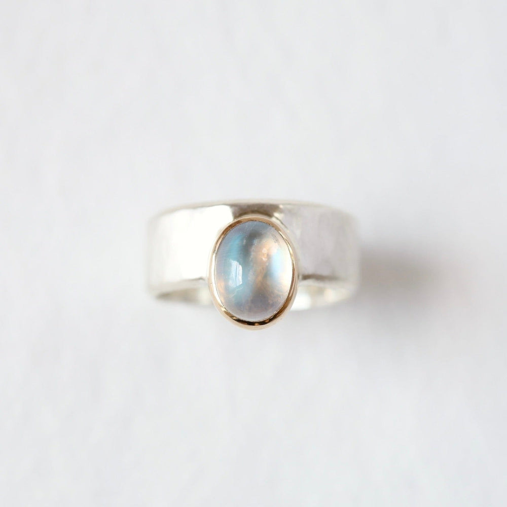 
                      
                        RNG-14K Mesa Ring with Moonstone
                      
                    