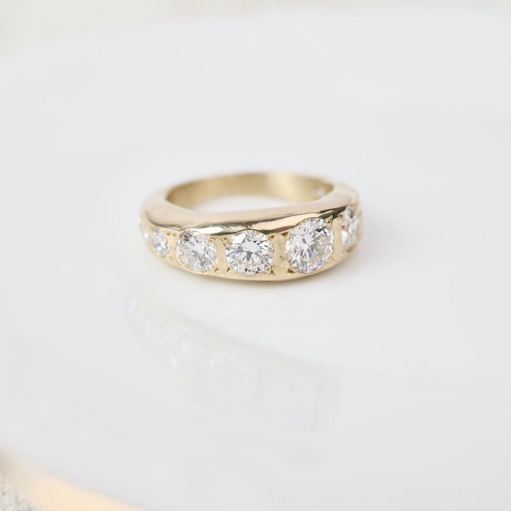 
                  
                    RNG-14K Nine Stone Lab Grown Diamond Band Ring
                  
                