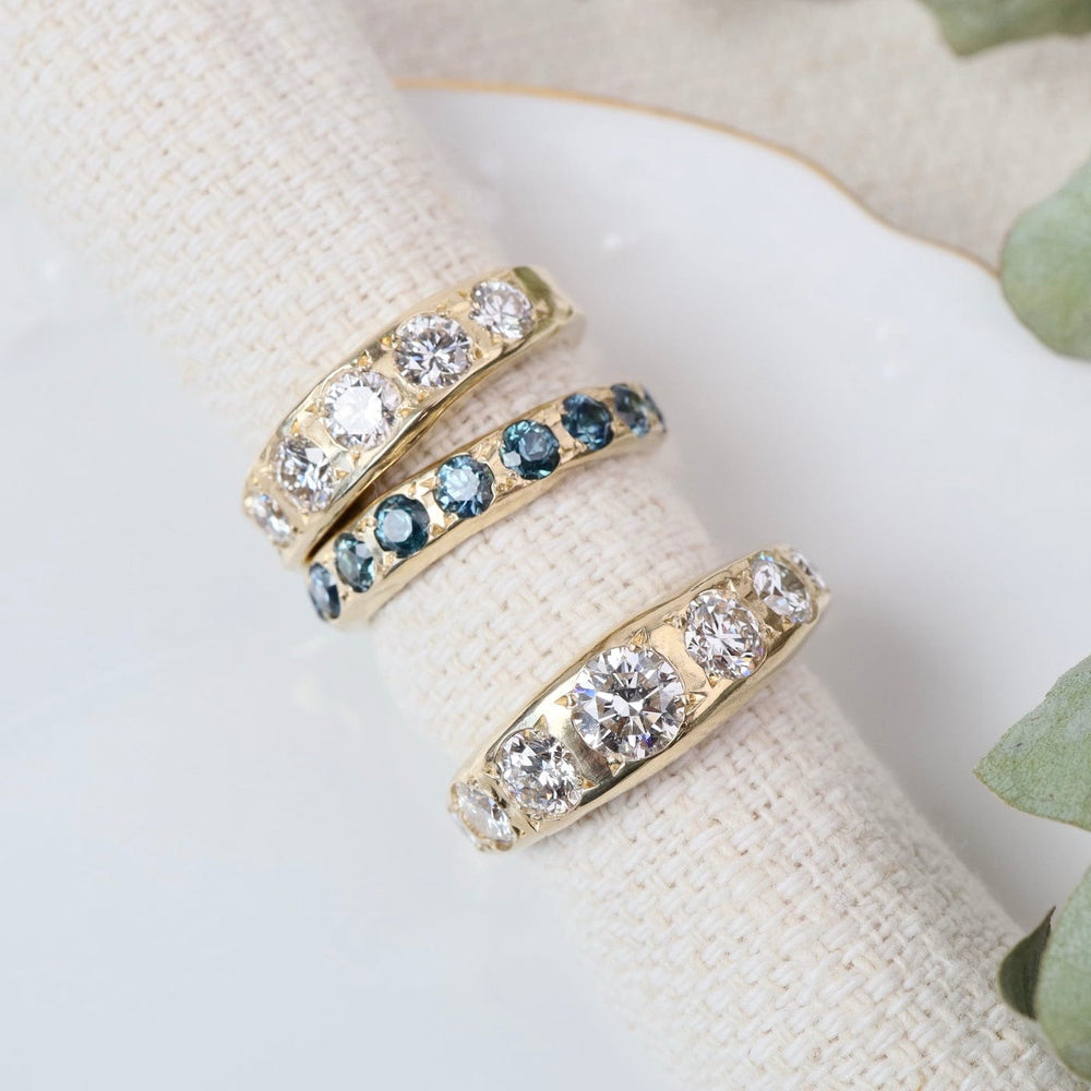 
                  
                    RNG-14K Nine Stone Lab Grown Diamond Band Ring
                  
                