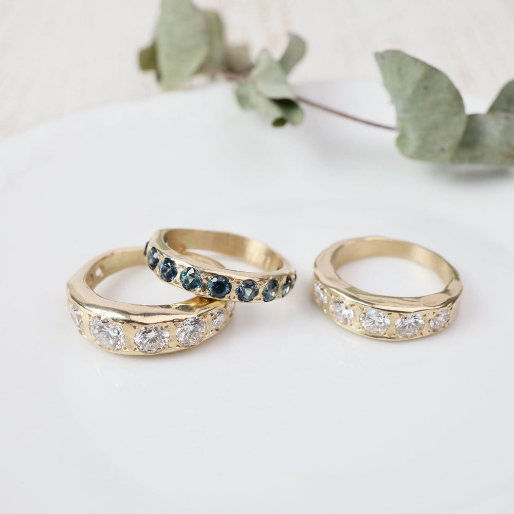 
                  
                    RNG-14K Nine Stone Lab Grown Diamond Band Ring
                  
                