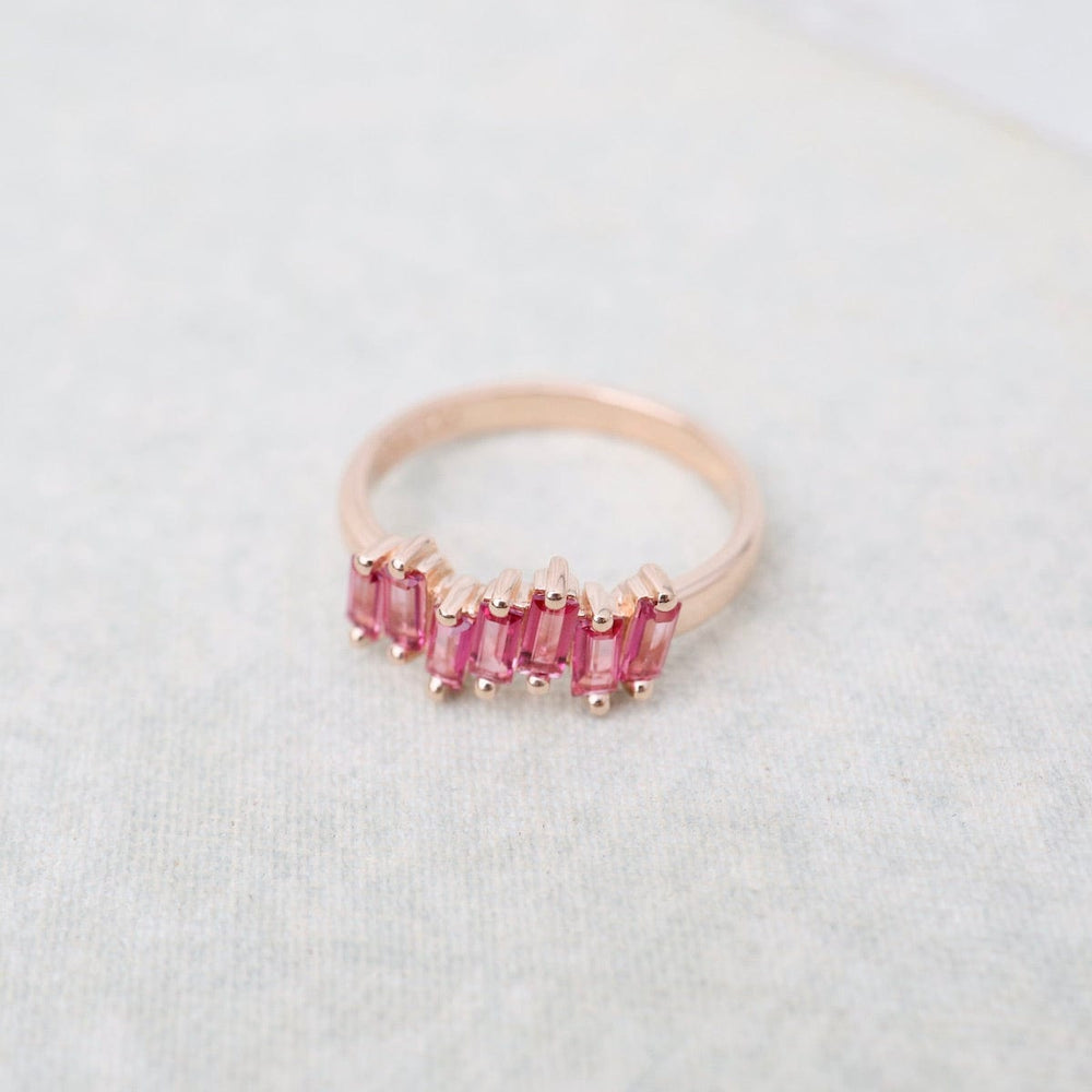 
                  
                    RNG-14K Pink Topaz Half Band Ring
                  
                