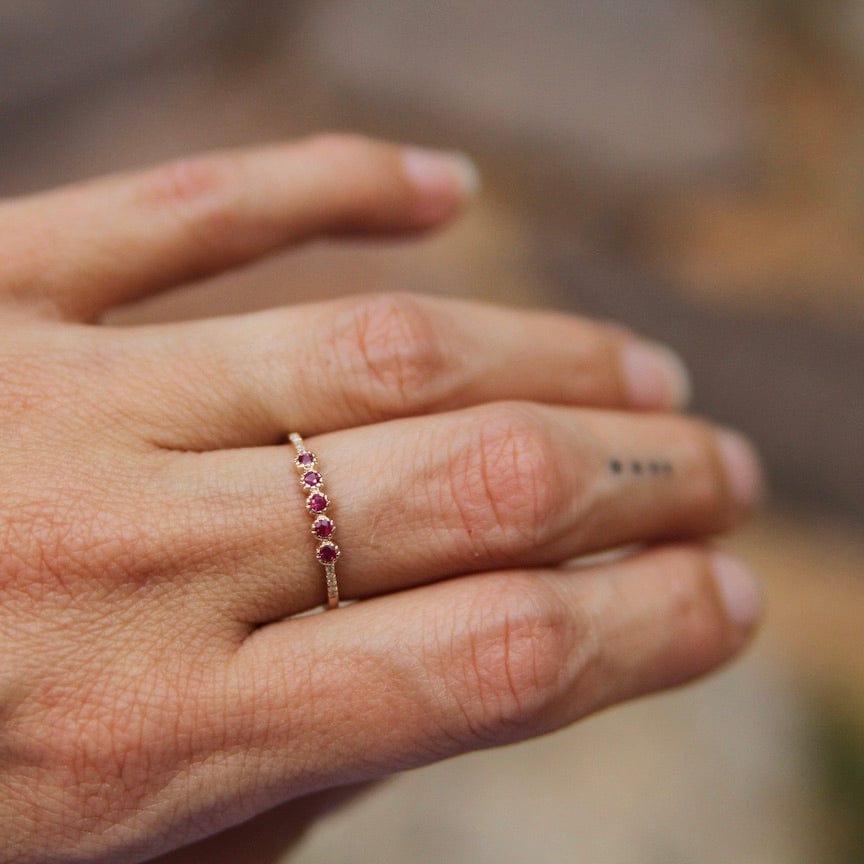 
                      
                        RNG-14K Rose Cut Ruby Ring
                      
                    