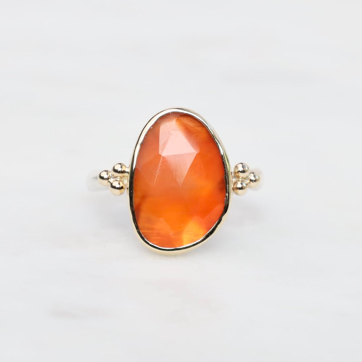 RNG 14k / SS Carnelian Ring