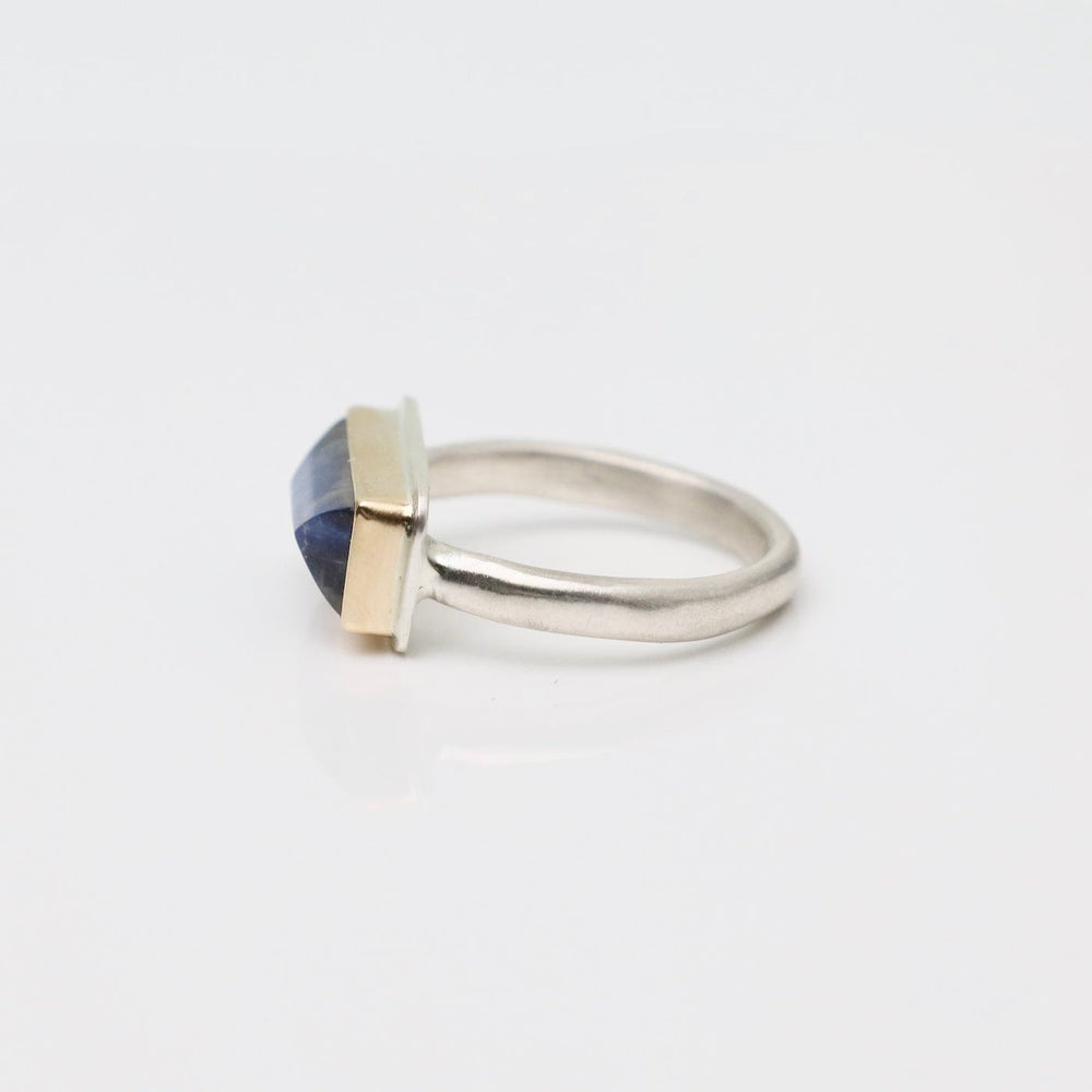 
                      
                        RNG-14K Sterling & 14K Gold Ring w/ Extra Small Rectangula
                      
                    