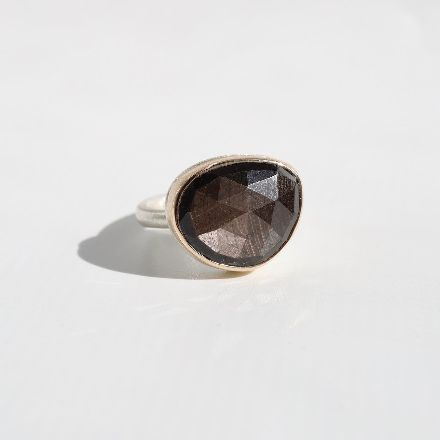 Jamie Joseph Small Asymmetrical Rose Cut Brown Sapphire Ring – Dandelion  Jewelry