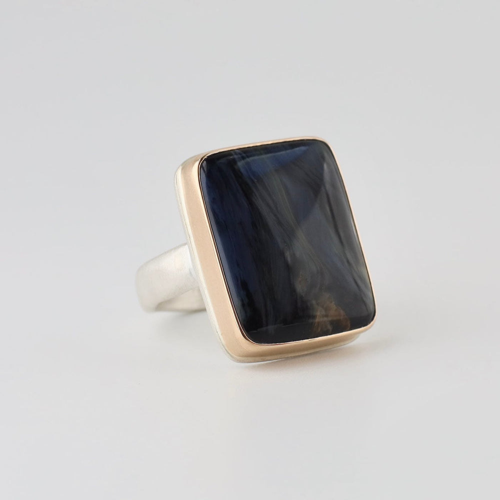 
                      
                        RNG-14K Sterling & 14K Gold Ring w/ Vertical Rectangular S
                      
                    