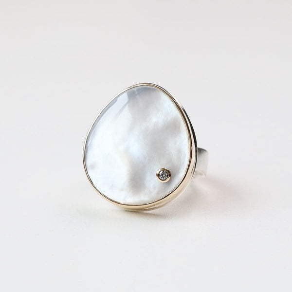 Jamie Joseph Vertical Asymmetrical Smooth Mother of Pearl