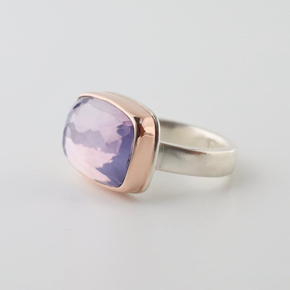 
                      
                        RNG-14K Sterling & 14K Rose Gold Ring w/ Rectangular Hand
                      
                    