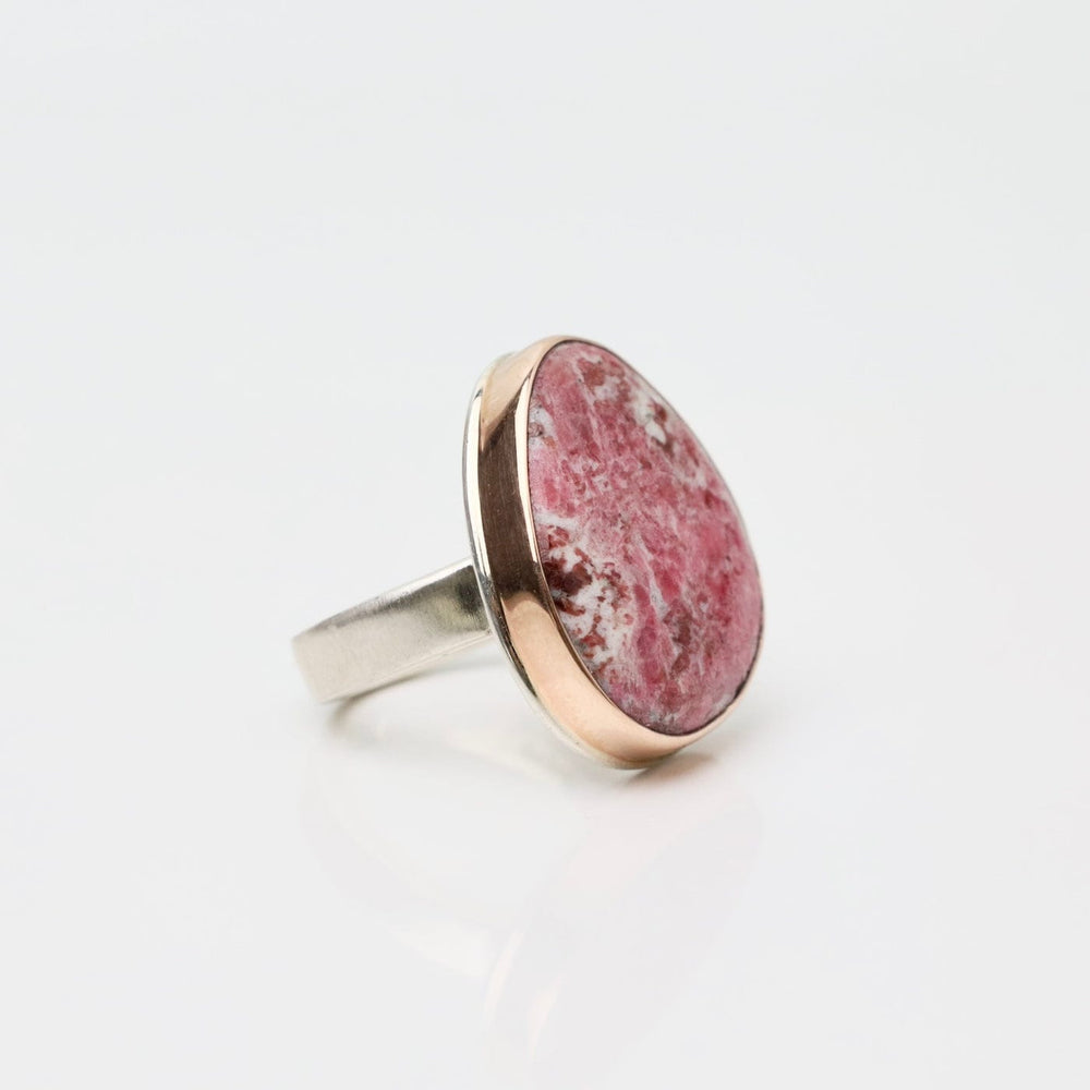 
                      
                        RNG-14K Sterling & 14K Rose Gold Ring w/ Vertical Asymmetr
                      
                    