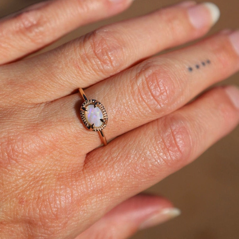 
                      
                        RNG-14K Swell Ring - Opal
                      
                    