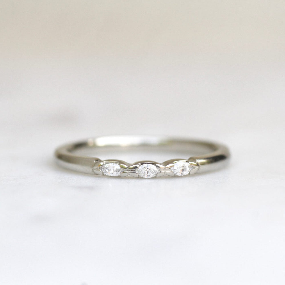 
                  
                    RNG-14K Three Marquise Diamond Band
                  
                