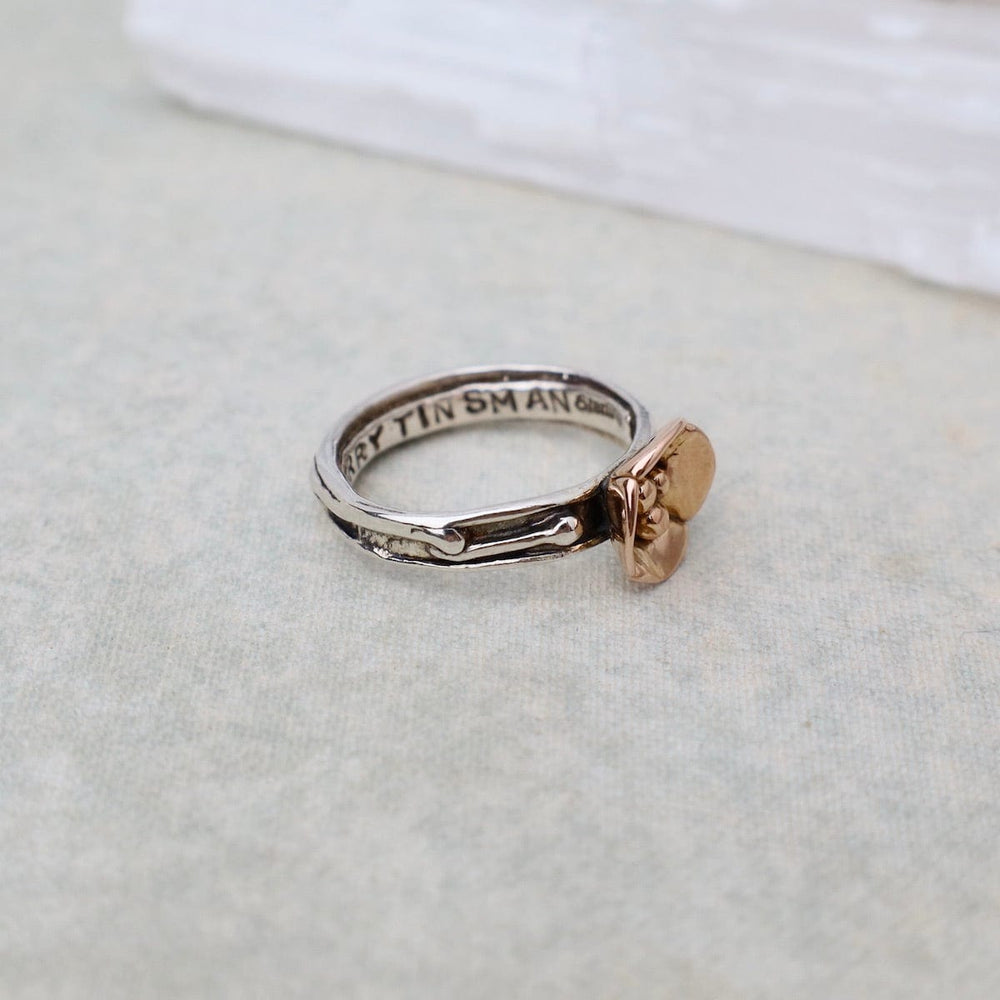 
                      
                        RNG-14K Vine Ring with Rose Gold Dogwood Flower
                      
                    