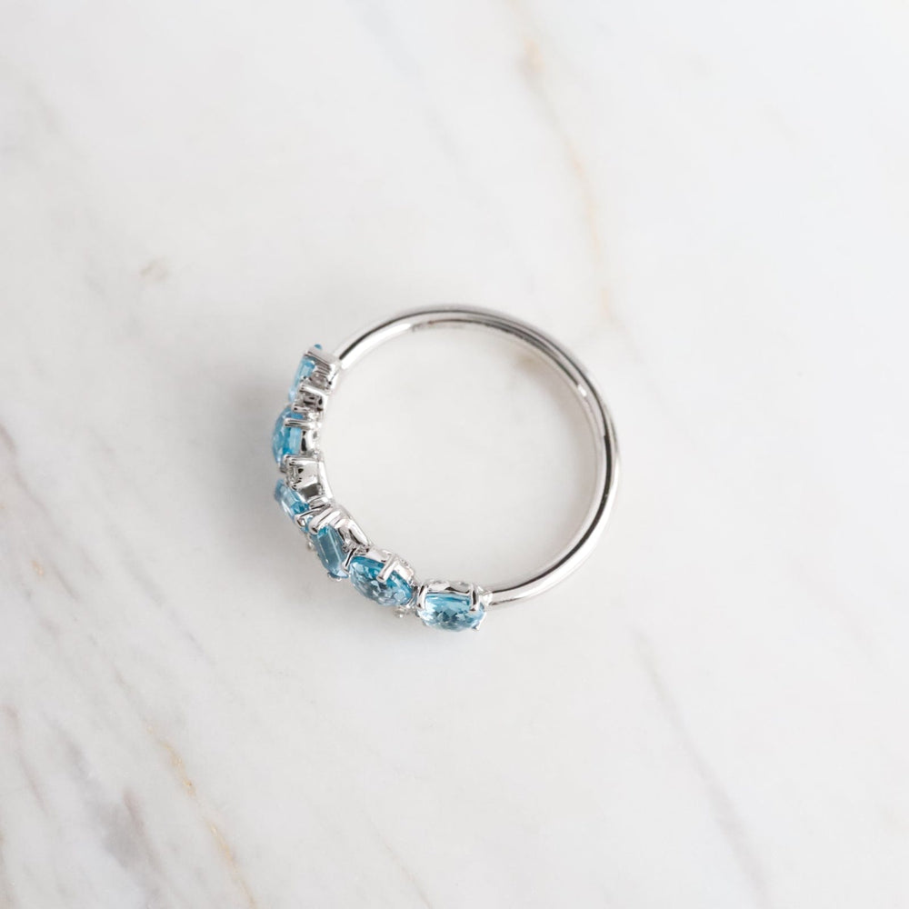 
                  
                    RNG-14K White Gold Mixed Cut Blue Topaz Ring
                  
                