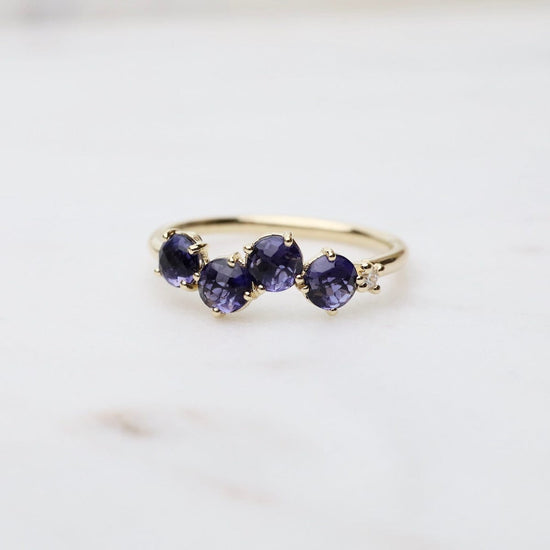 Iolite Ring in Sterling Silver | RuxiTirisi Designs