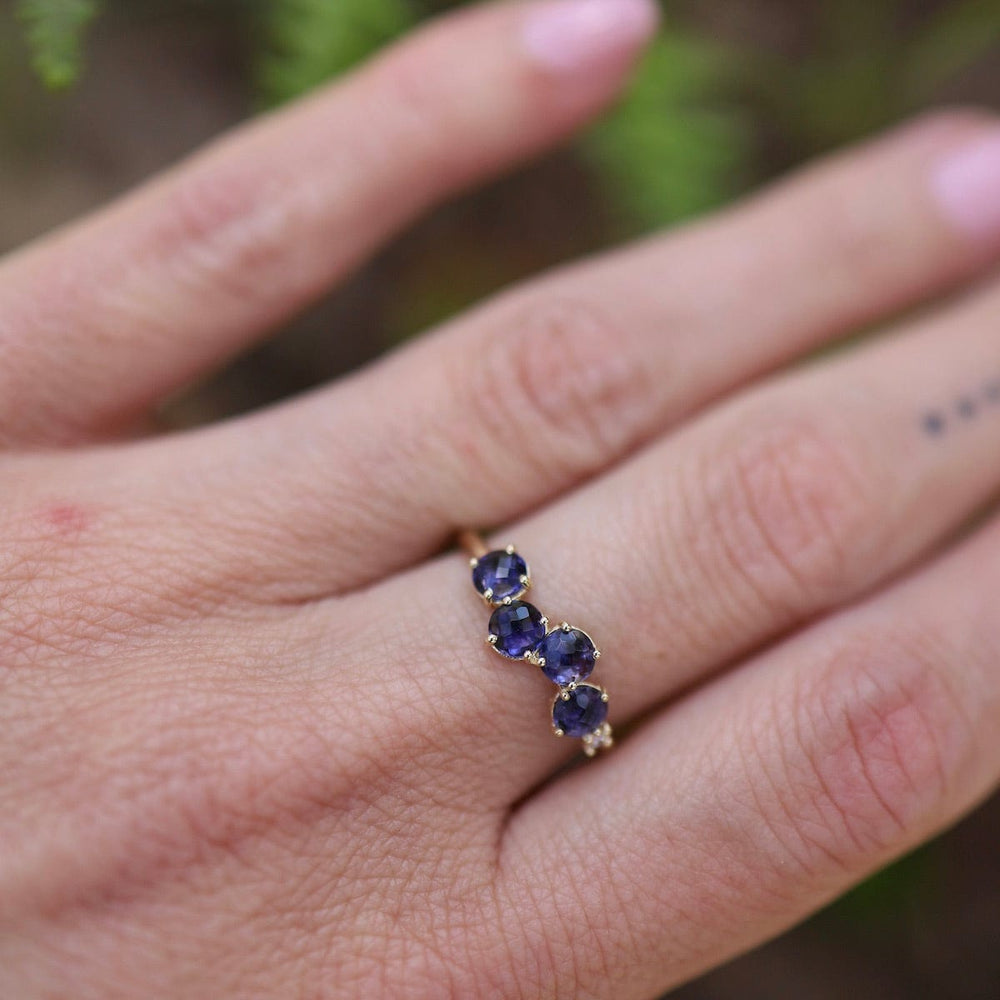 
                      
                        RNG-14K Yellow Gold 4mm Round Iolite Ring
                      
                    