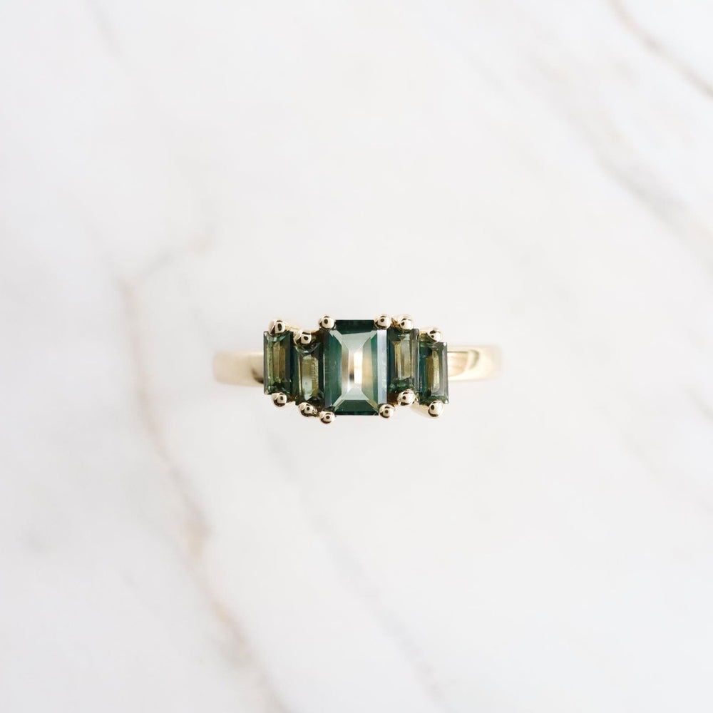 
                  
                    RNG-14K Yellow Gold Green Envy Topaz Baguette Ring
                  
                