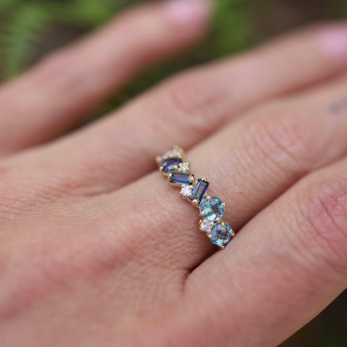 Oval-shaped London Blue Topaz Ring – d'happy Makers