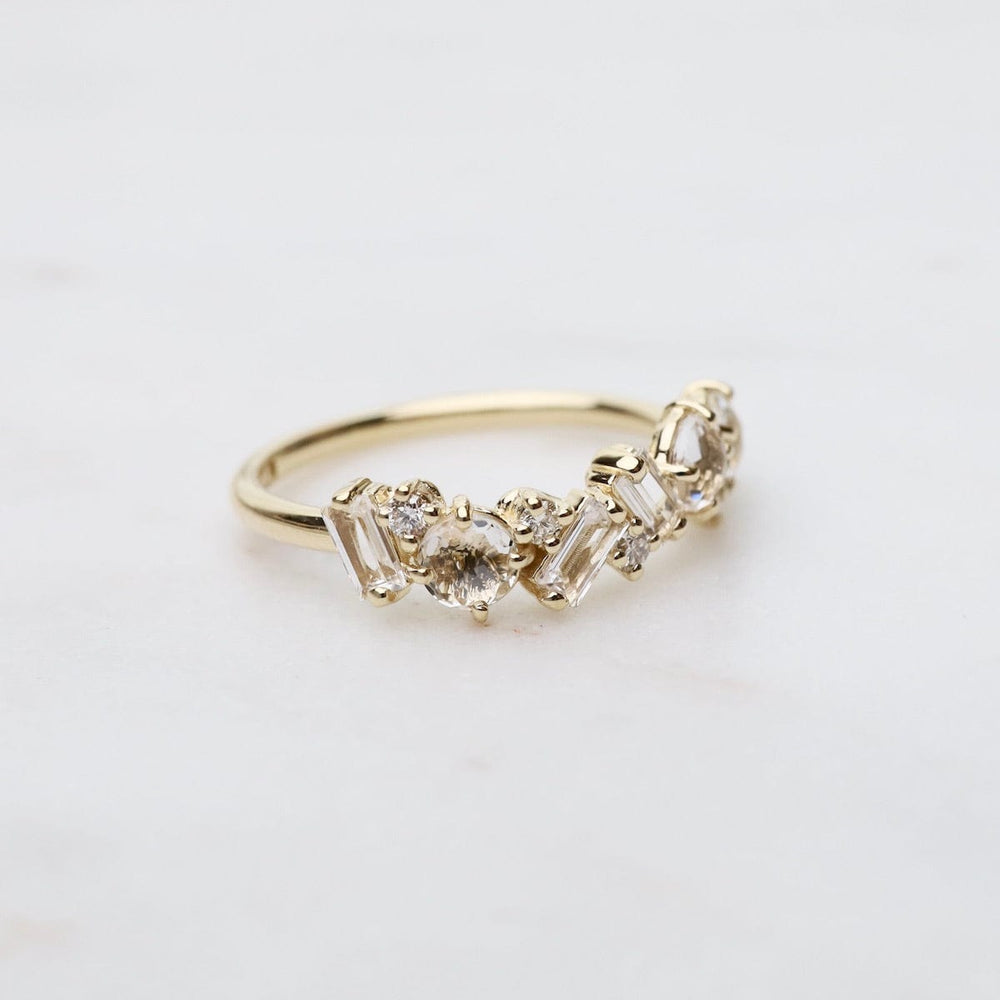 
                  
                    RNG-14K Yellow Gold Mixed Cut White Topaz Ring
                  
                