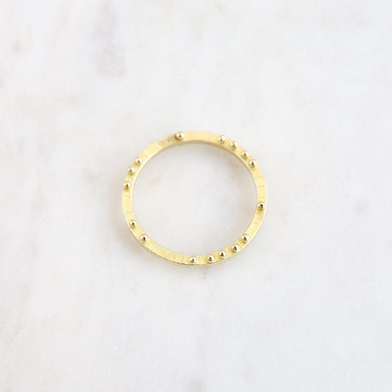 RNG 14k Yellow Gold Scattered Dot Ring