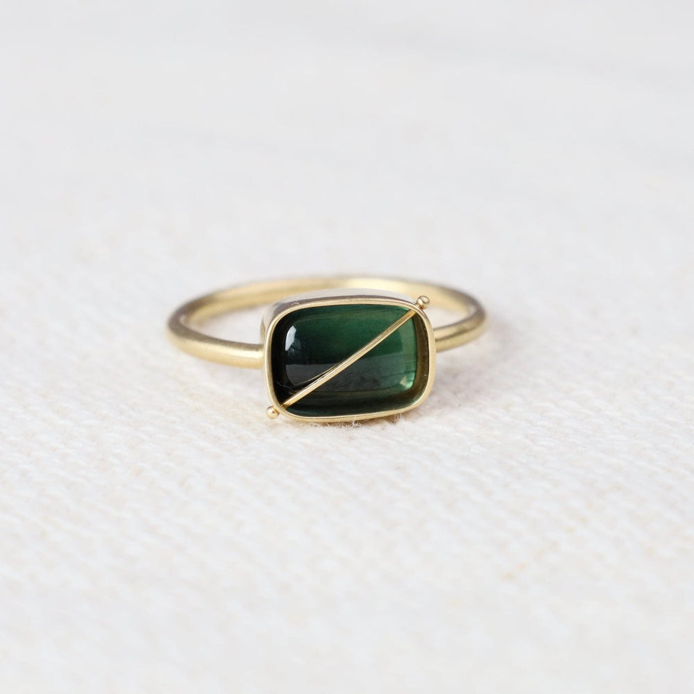 
                  
                    RNG-18K Captured Green Tourmaline Ring
                  
                