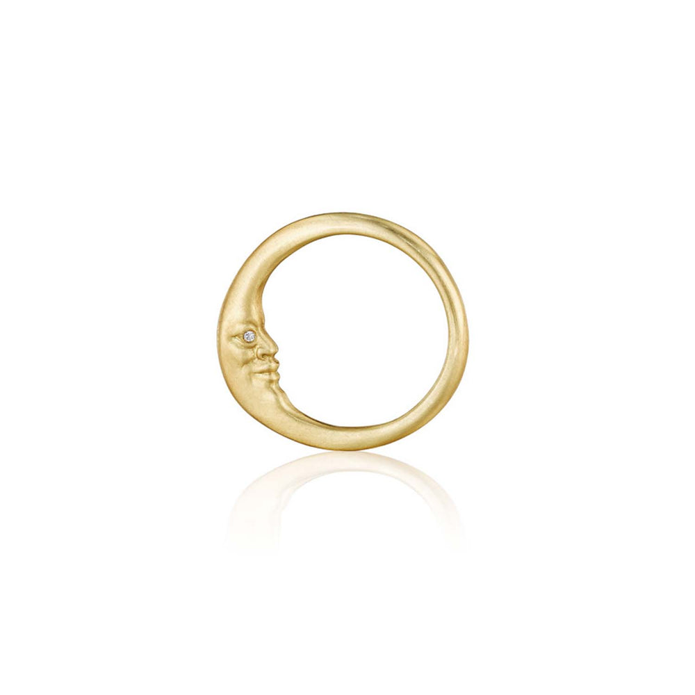 
                      
                        RNG-18K Crescent Moonface Ring
                      
                    